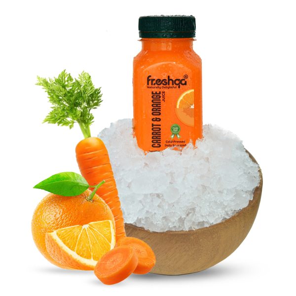 Fresh Carrots & Orange Juice Cold-Pressed