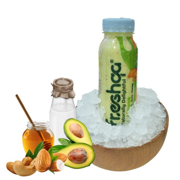Fresh Smoothie Avopower, (Avocado, Honey, Nuts (Almonds, Cashews)
