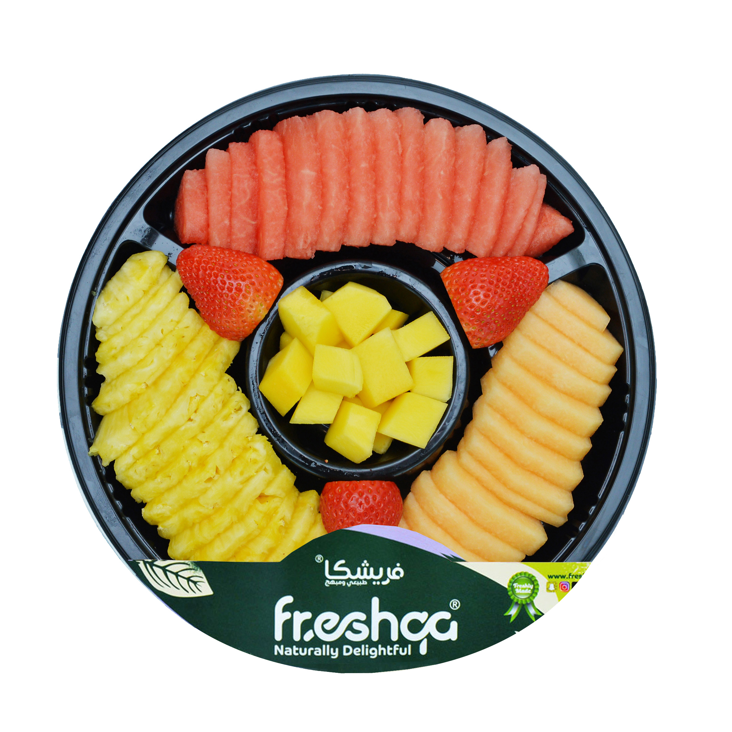 Fresh Al Majlis Cut Fruits (Watermelon, Pineapple, Cantaloupe, Mango, Strawberry)