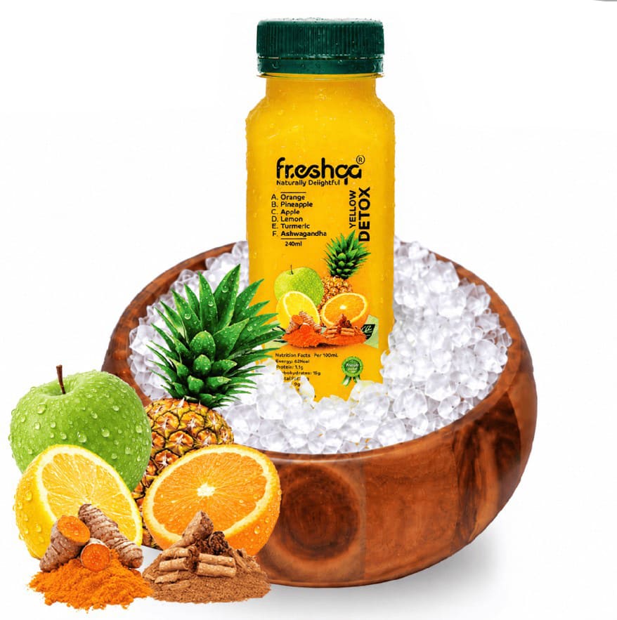 Detox Yellow (apple, pineapple,lemon, orange,Turmeric ashwagandha) 1 Detox Yellow (apple, pineapple,lemon, orange,Turmeric ashwagandha)